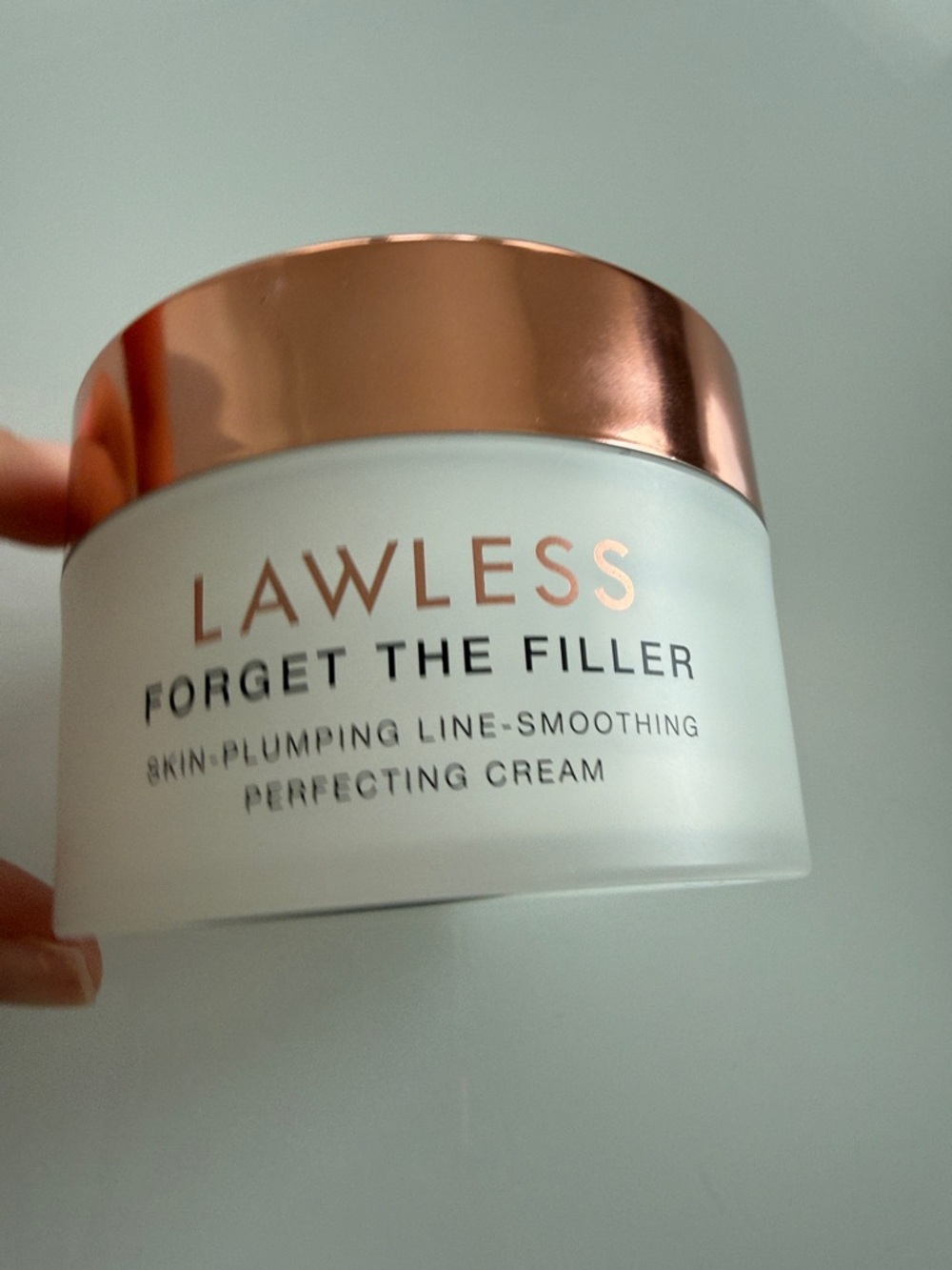 LAWLESS White Jar Moisturizer with Rose Gold Lid